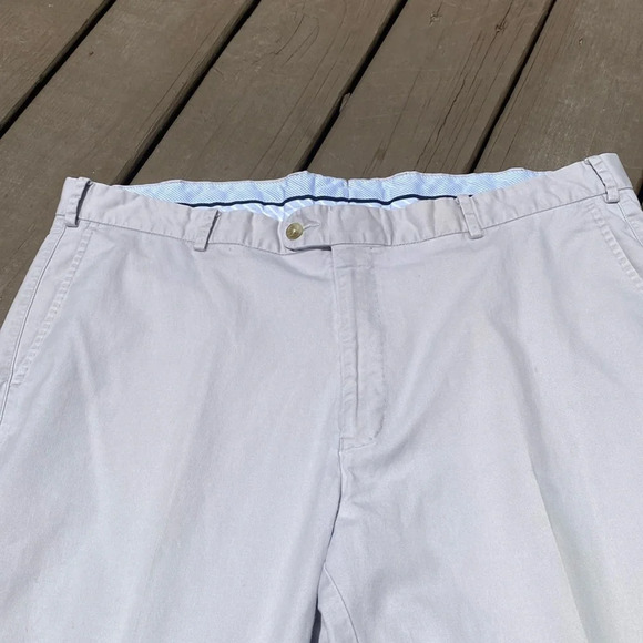 Peter Millar Men's Pilot Flat Front Trousers in Mountain Grey size 40 - Picture 6 of 14